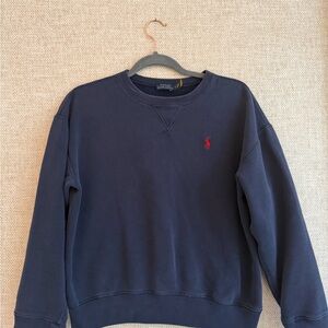 Polo by Ralph Lauren Men's Dark Blue Crewneck Sweater